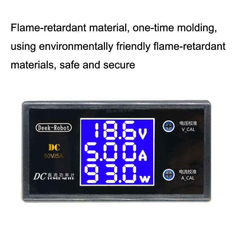 Deek-Robot X12872 50V 5A Digital 250W Power Meter Digital Display Multi-function Detector Voltmeter
