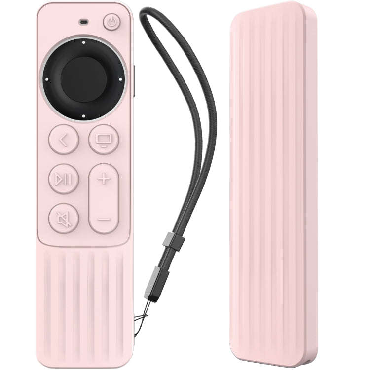 For Apple TV Siri Remote 2/3 AhaStyle PT166 Remote Controller Silicone Protective Case Striped No...