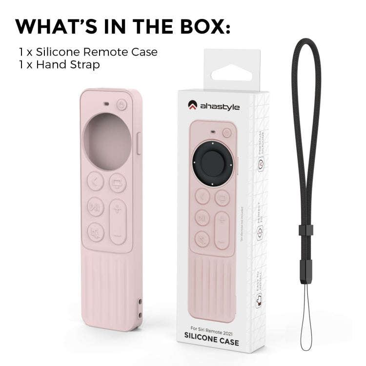 For Apple TV Siri Remote 2/3 AhaStyle PT166 Remote Controller Silicone Protective Case Striped No...