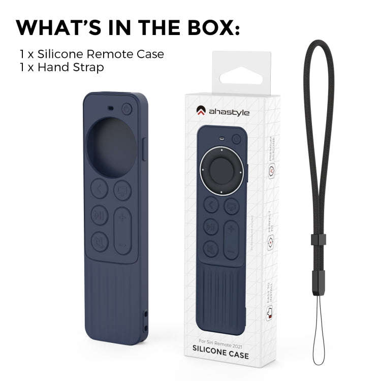 For Apple TV Siri Remote 2/3 AhaStyle PT166 Remote Controller Silicone Protective Case Striped No...