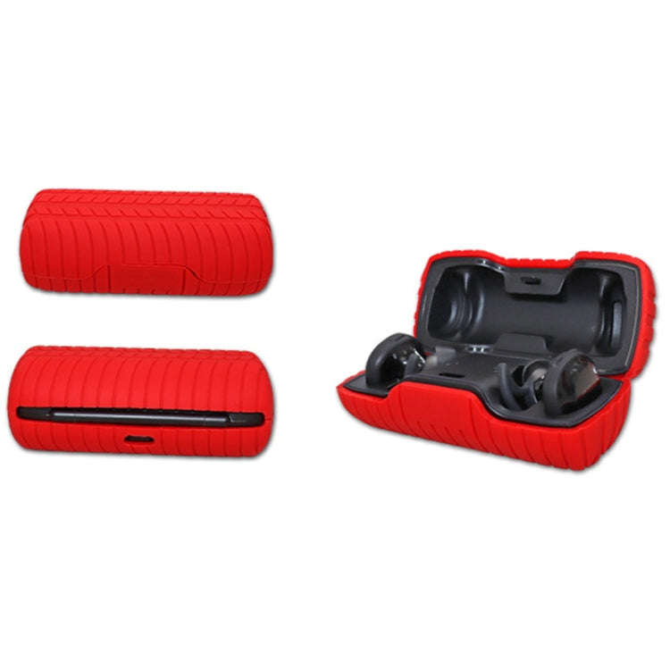 For Bose SoundSport Free Bluetooth Earphones Anti-Slip Silicone Protective Case(Noon Blue)