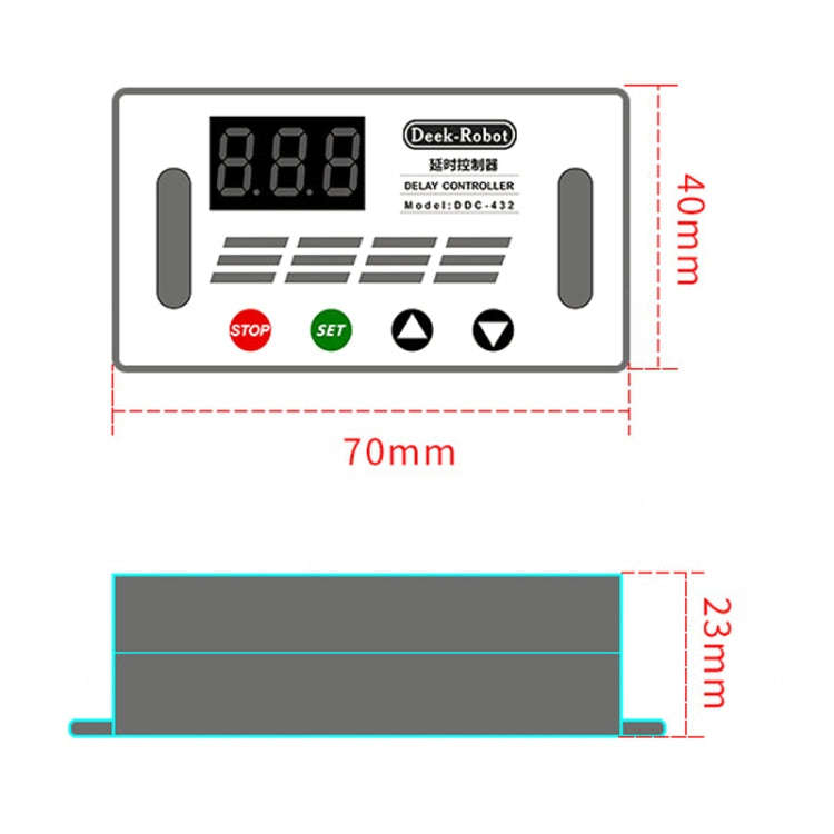 Deek-Robot DDC-432 Delay Relay Switch DC5V-30V Dual MOS Tube Digital Display Time Relay Controller