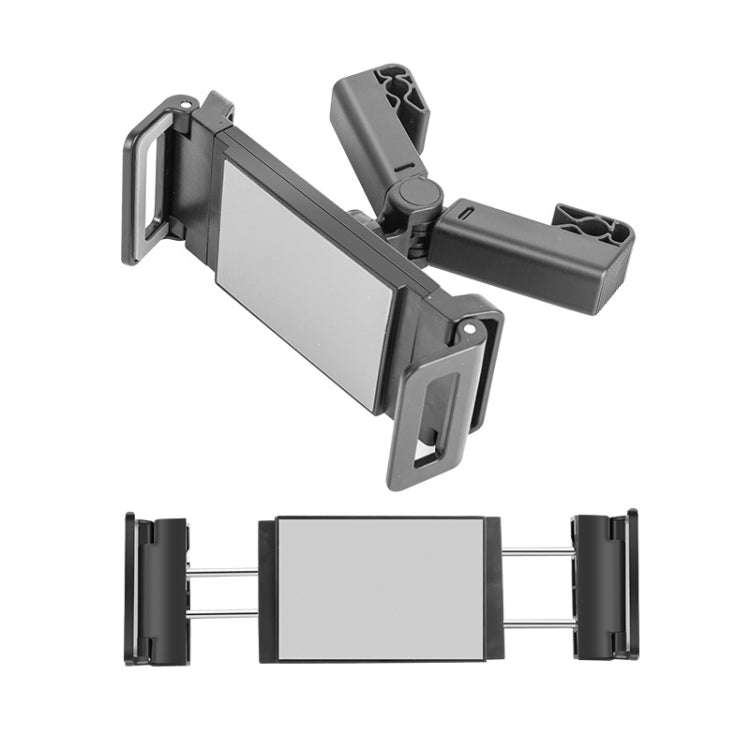 Car Back Seat Buckle Type Rotating Telescopic Mobile Phone Tablet Holder(Black)