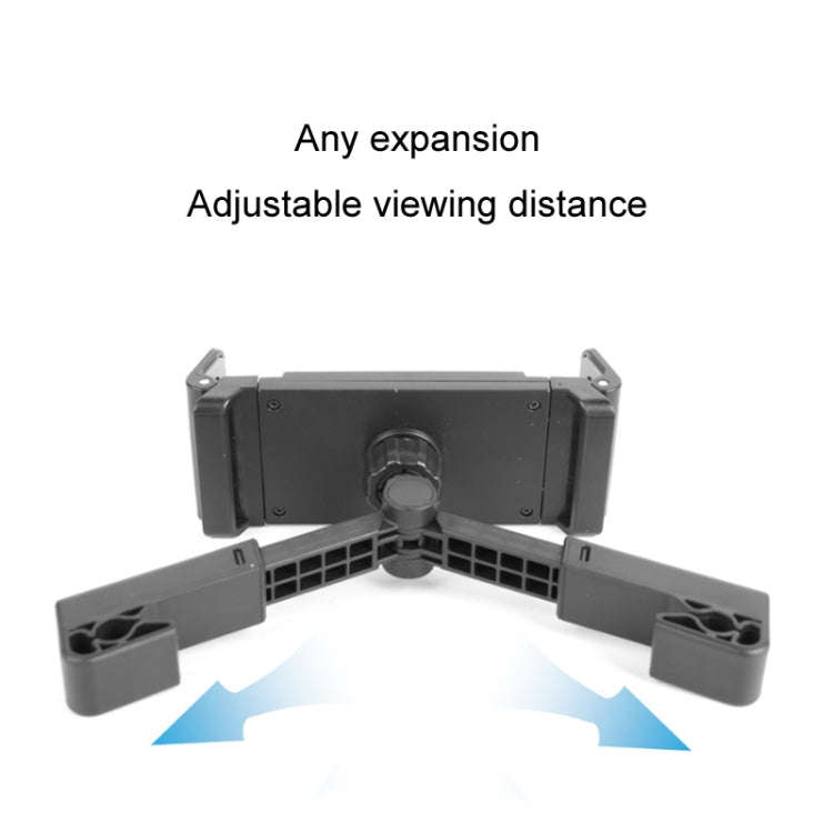 Car Back Seat Buckle Type Rotating Telescopic Mobile Phone Tablet Holder(Black)