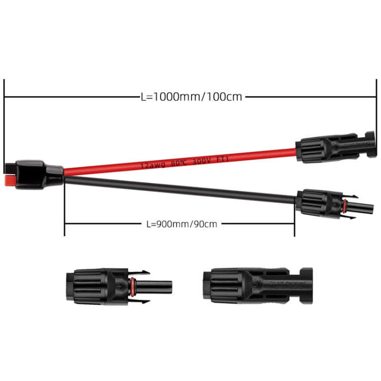 1.0m MC4 to 30A Anderson Mobile Energy Storage Battery Charging Cable