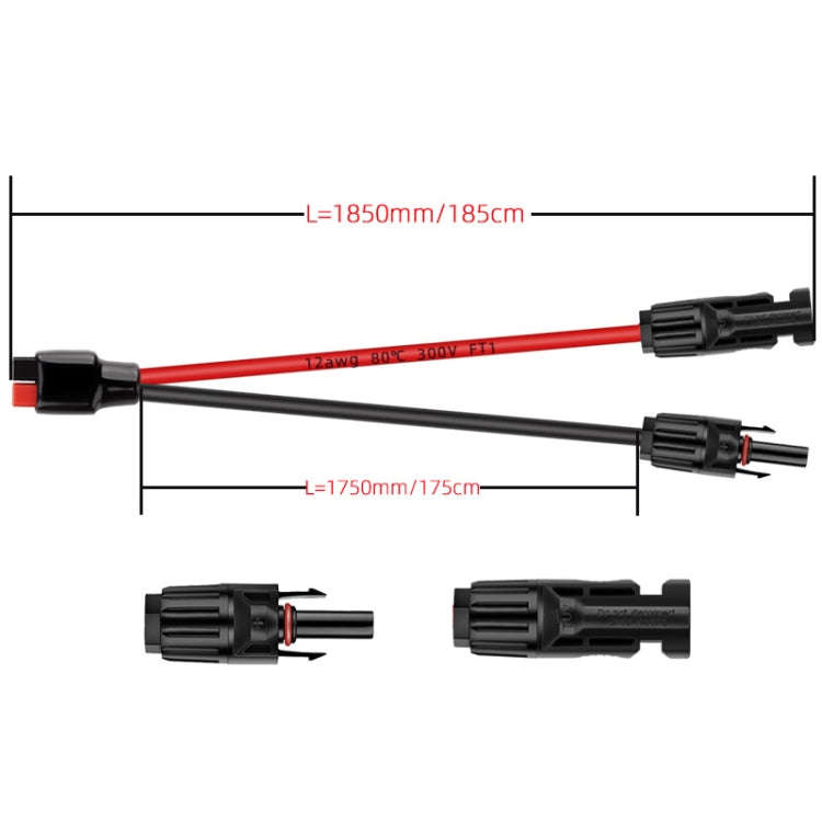 1.85m MC4 to 30A Anderson Mobile Energy Storage Battery Charging Cable