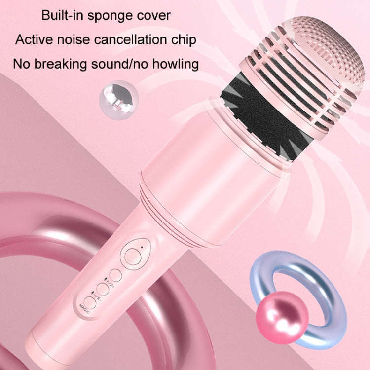 K10 Children Bluetooth Microphone Audio All-In-One Machine(Pink)