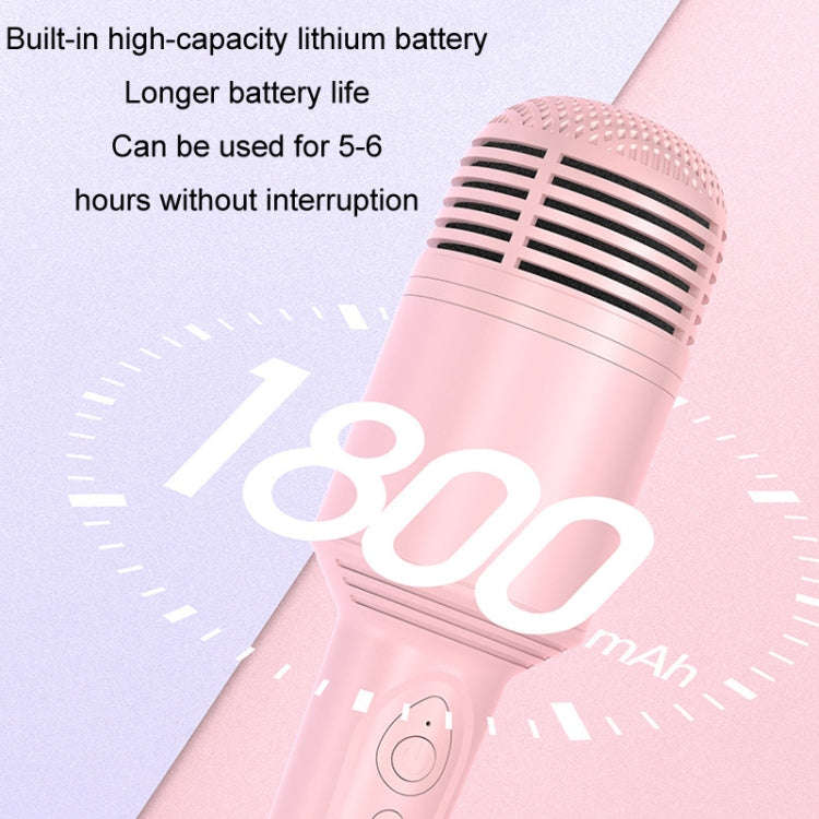 K10 Children Bluetooth Microphone Audio All-In-One Machine(Blue)