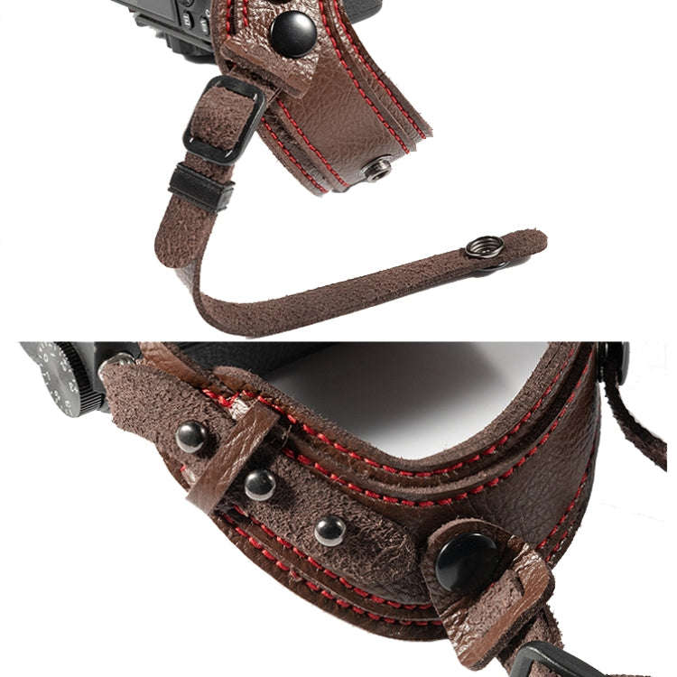 SLR Camera Wrist Strap Camera Anti-drop Microfiber Leather Wrist Strap(Black)