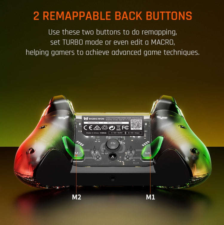 BIGBIGWON C1 Lite  RGB Light Wired Gamepad Controller For PC/Switch