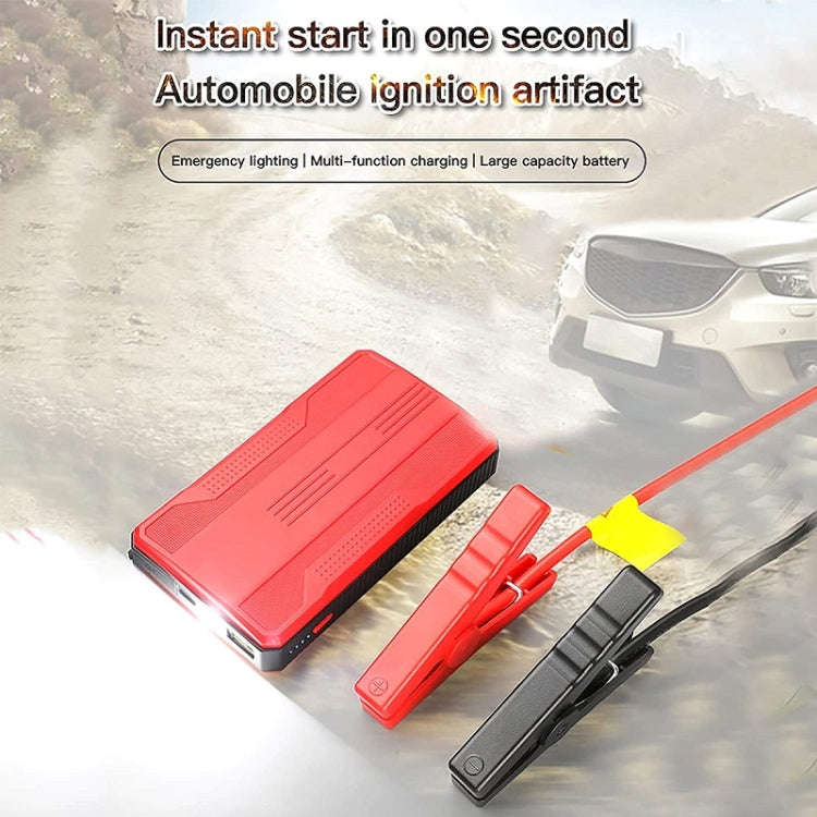 R23 Car Emergency Start Large Capacity Power Bank With LED Light(Red)