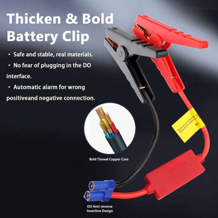 R23 Car Emergency Start Large Capacity Power Bank With LED Light(Red)