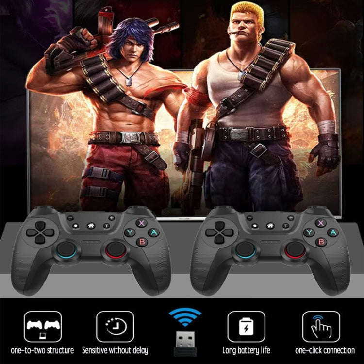 KM-029   2.4G One for Two Doubles Wireless Controller Support PC / Linux / Android / TVbox(Battle...