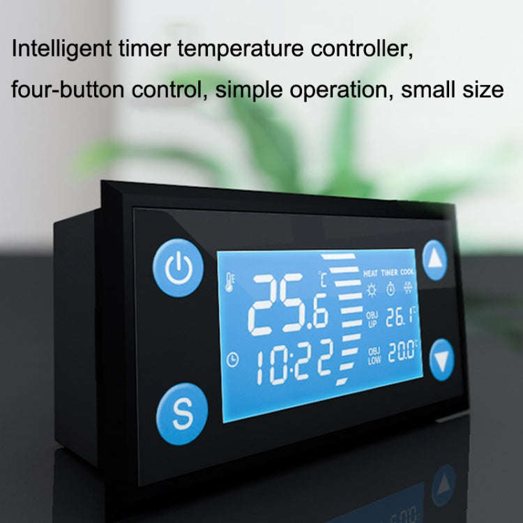 W-1213 Intelligent Digital Display Fish Tank Climbing Pet Thermostat Planting Hatch Breeding Temp...