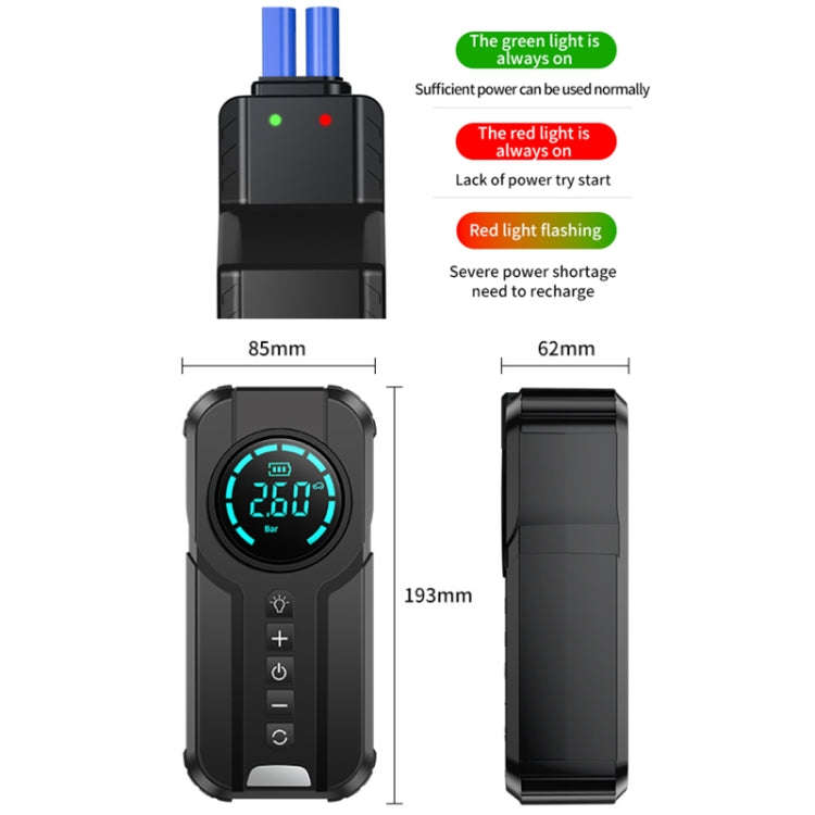 YX1920SH 80400mAh Vehicle Emergency Start Power Supply Air Pump All-in-one Machine