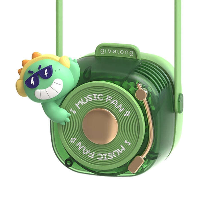 GL120-123 Hanging Neck Fan Summer Handheld USB Portable Mini Fan(Green)