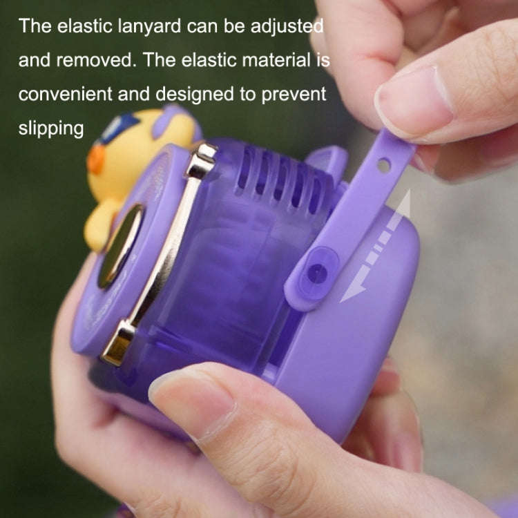 GL120-123 Hanging Neck Fan Summer Handheld USB Portable Mini Fan(Purple)