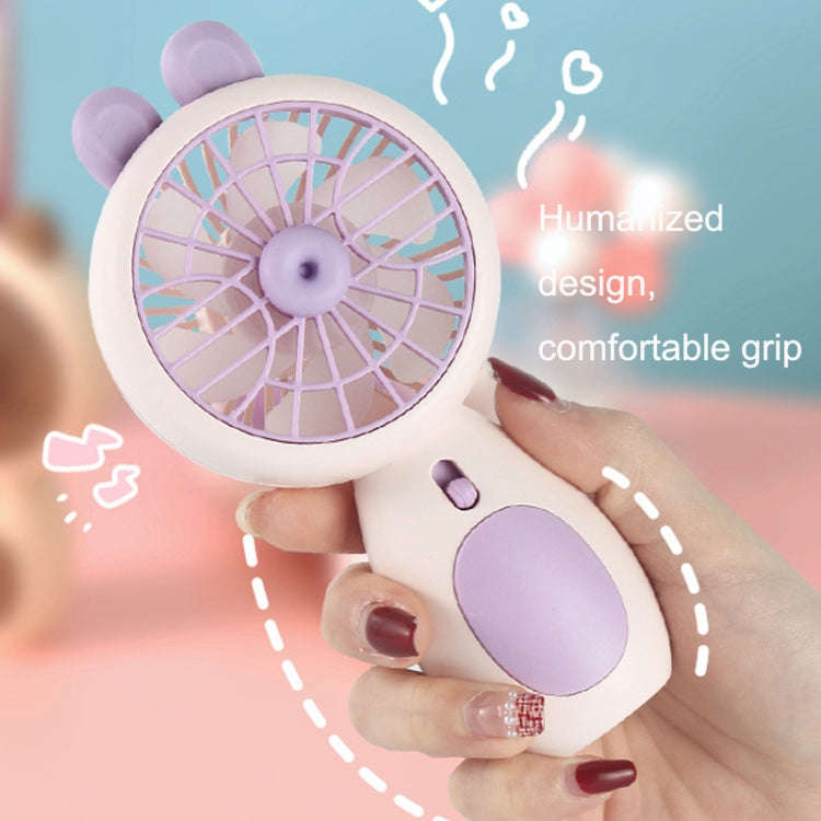 AP238 Outdoor Mini Portable Handheld USB Fan Night Light(Pink)