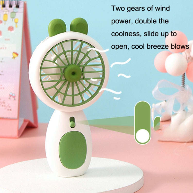 AP238 Outdoor Mini Portable Handheld USB Fan Night Light(Green)