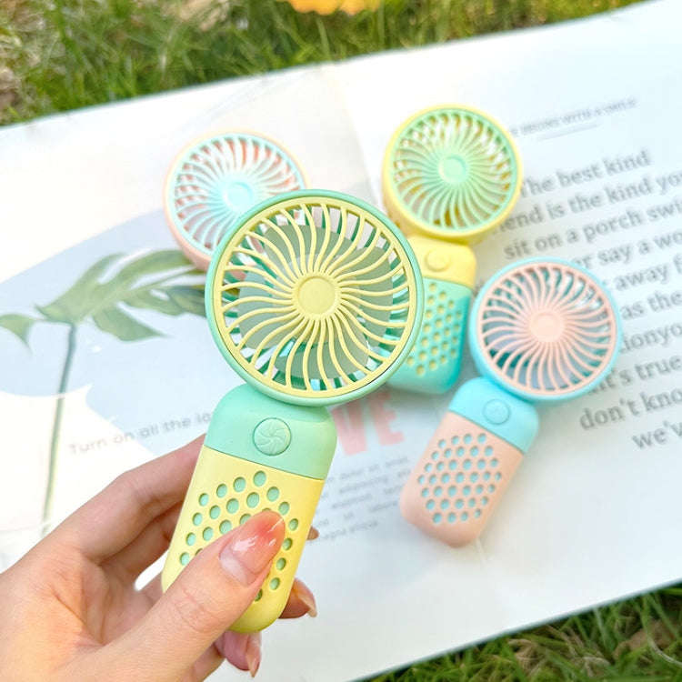 Z8 Handheld Cute Mini USB Fan Portable Dormitory Desktop Fan(Yellow)