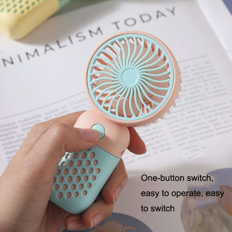 Z8 Handheld Cute Mini USB Fan Portable Dormitory Desktop Fan(Yellow)