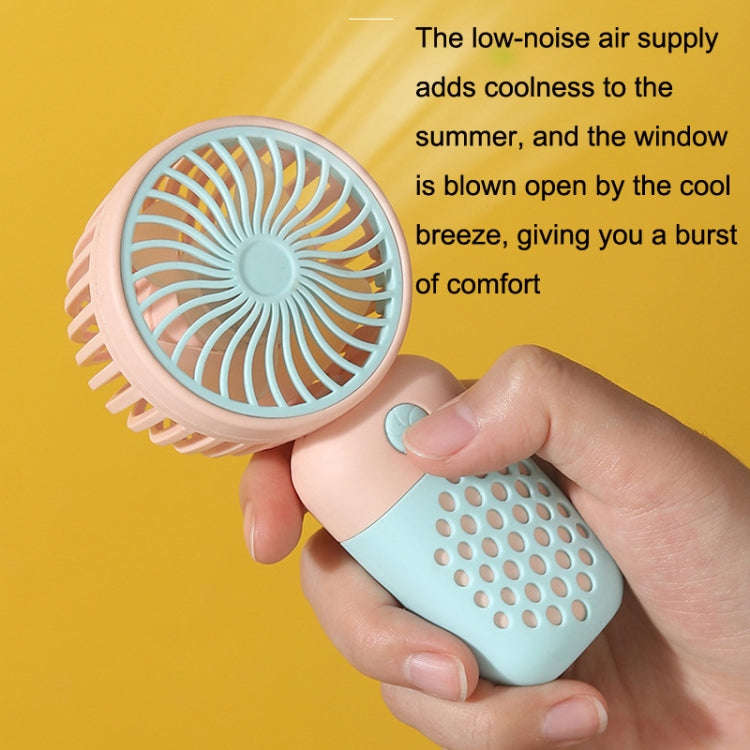 Z8 Handheld Cute Mini USB Fan Portable Dormitory Desktop Fan(Yellow)