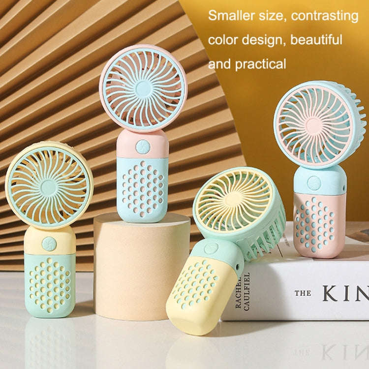 Z8 Handheld Cute Mini USB Fan Portable Dormitory Desktop Fan(Yellow)
