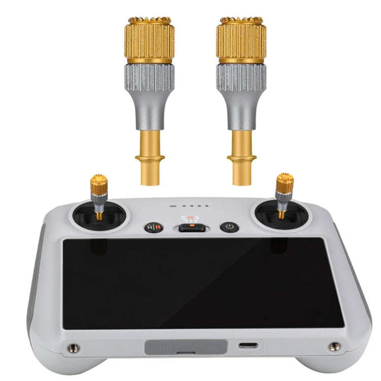 For DJI Mini 3 Pro RCSTQ Aluminum Alloy Two Color Telescopic Joystick With Screen Remote Control ...