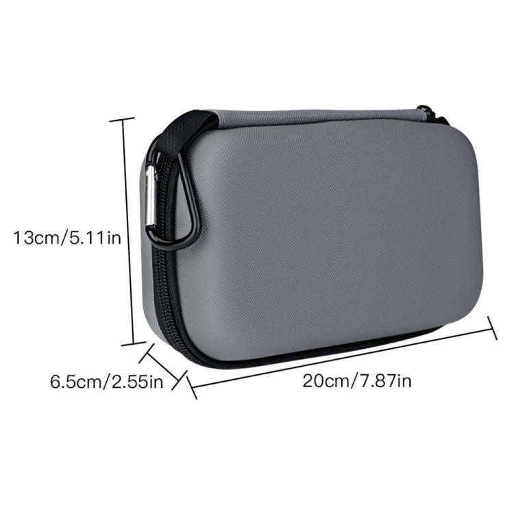 For DJI Action 2 RCSTQ Action Camera Hard Case Accessory Bag(Silver Gray)