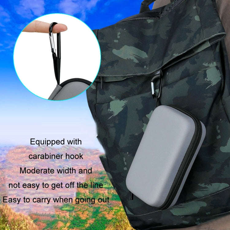 For DJI Action 2 RCSTQ Action Camera Hard Case Accessory Bag(Silver Gray)