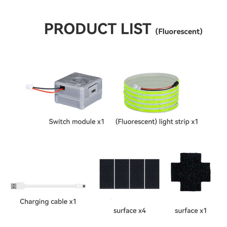 For DJI Avata RCSTQ Light-emitting Light Strip Night Flight Warning Light Strip(Fluorescent)