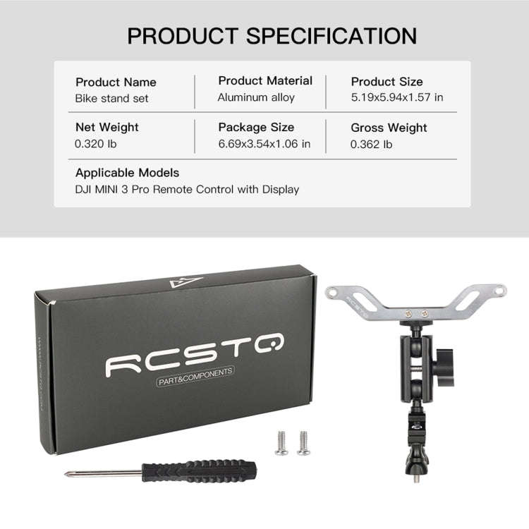 For DJI Mini 3 Pro RCSTQ Bicycle Cycling Bracket With Screen Remote Control And Drone Accessories...
