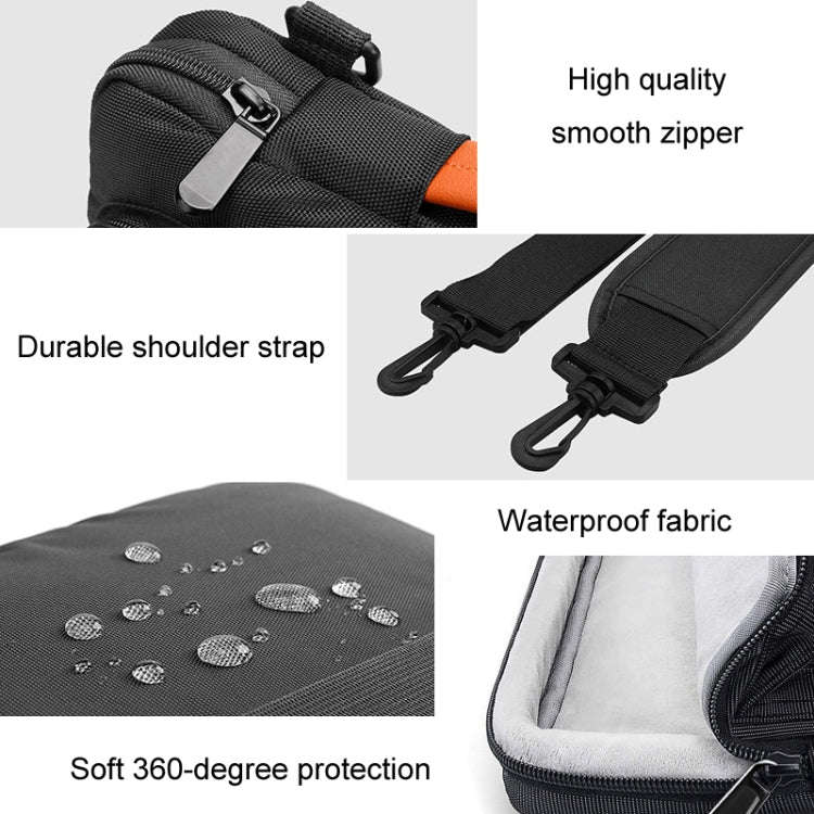 Computer Messenger Shoulder Bag Laptop Sleeve Bag, Size: 13.3-14 inch(Black)