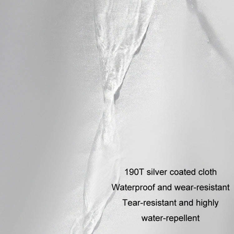 190T Silver Coated Cloth Car Rain Sun Protection Car Cover with Reflective Strip, Size: XXL