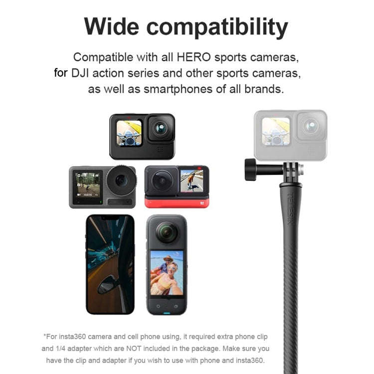 TELESIN Flexible Mount Bracket Octopus Tripod For Mini Action Camera and Mobile Phone,Spec: With ...