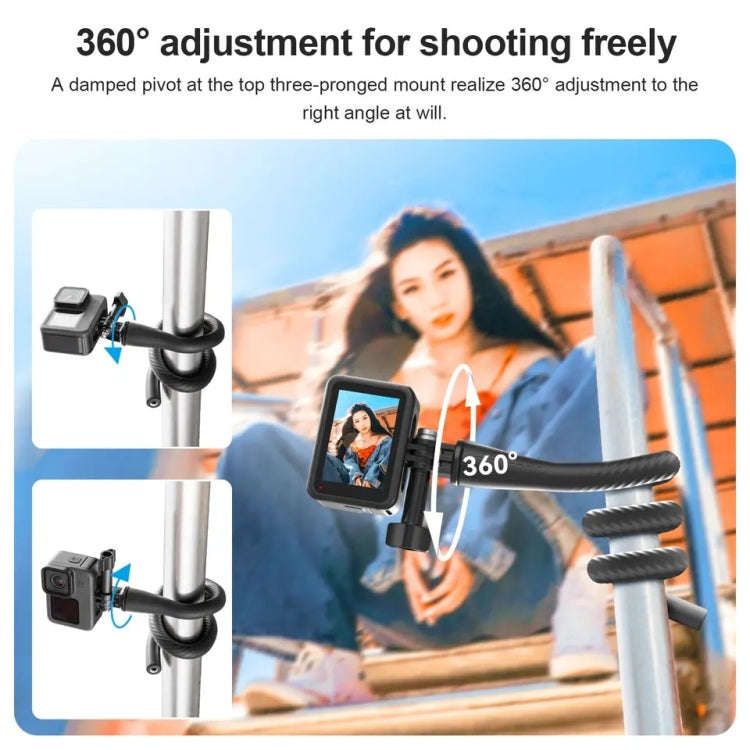 TELESIN Flexible Mount Bracket Octopus Tripod For Mini Action Camera and Mobile Phone,Spec: With ...