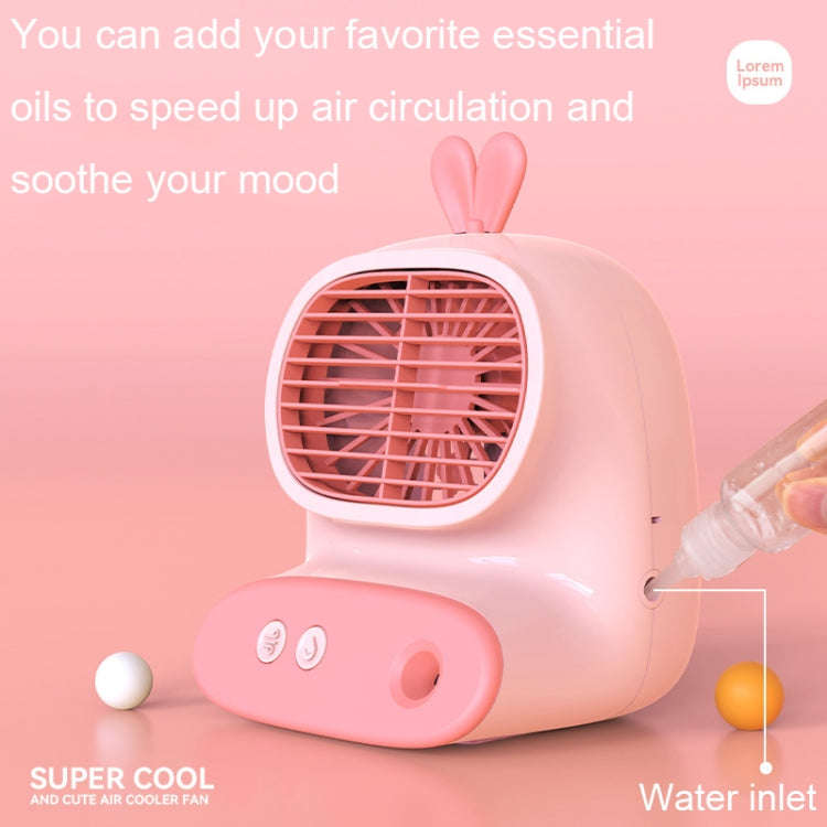 CS1319 Desktop Small Hydrating Spray Cartoon Fan Rechargeable Silent Humidifying Fan(Deer Yellow)
