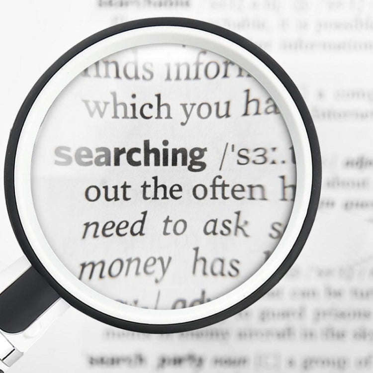 75mm Rubber Handle Folding Rotating Hand Magnifying Glass