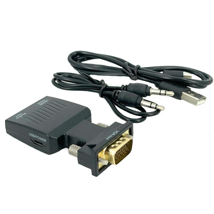 VGA to HDMI Projector HDMI Adapter With Audio Cable Computer HD Converter
