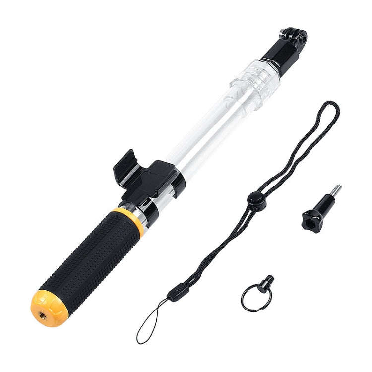 Transparent Retractable Selfie Stick Buoyancy Stick for All Action Cameras