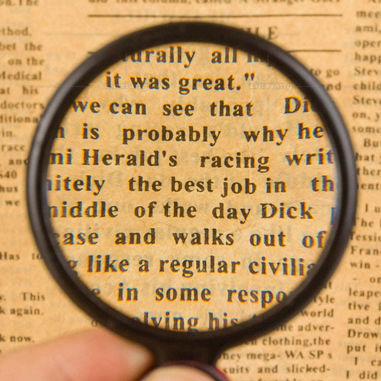 5pcs 6X 60mm Foldable Leather Case Reading Magnifier
