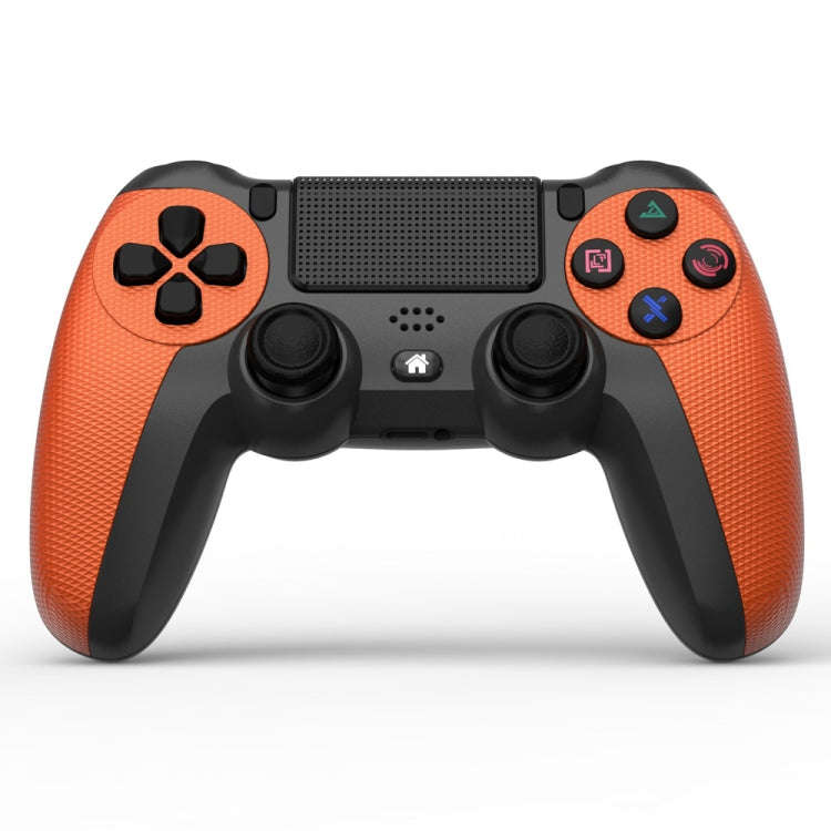 KM048 For PS4 Bluetooth Wireless Gamepad Controller 4.0 With Light Bar(Vitality Orange)