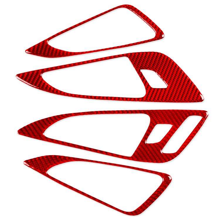 For Chevrolet Malibu 2016-2024 4pcs /Set Left-hand Drive Door Handle Sticker(Red)