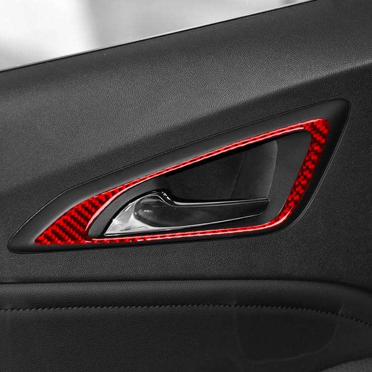 For Chevrolet Malibu 2016-2024 4pcs /Set Left-hand Drive Door Handle Sticker(Red)