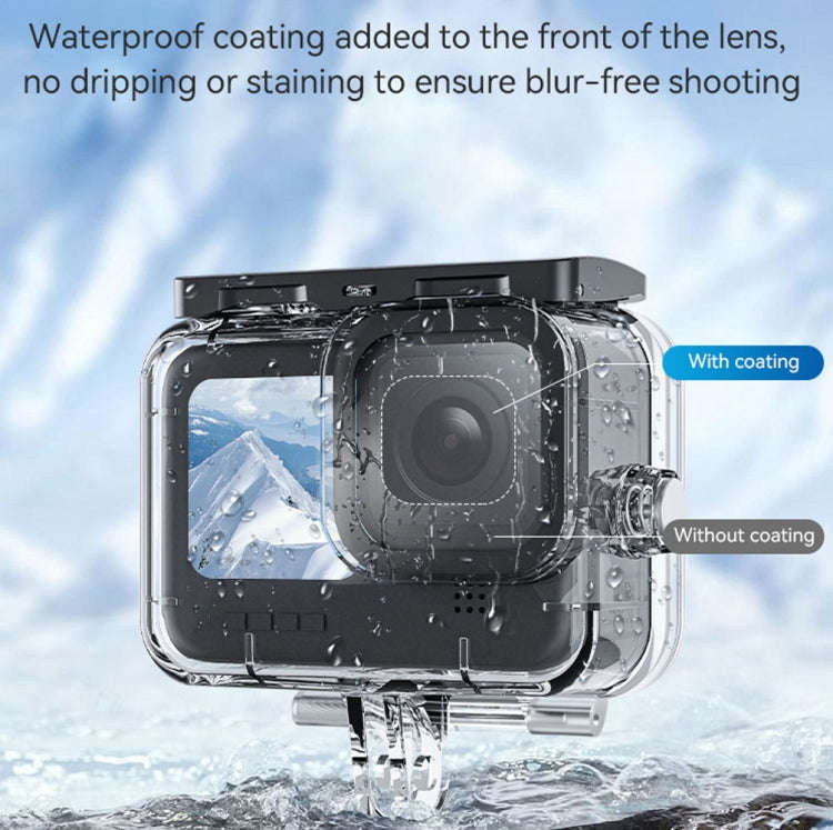 For GoPro Hero11 Black / HERO10 Black / HERO9 Black TELESIN Waterproof Case Full Scene Anti-Fog U...