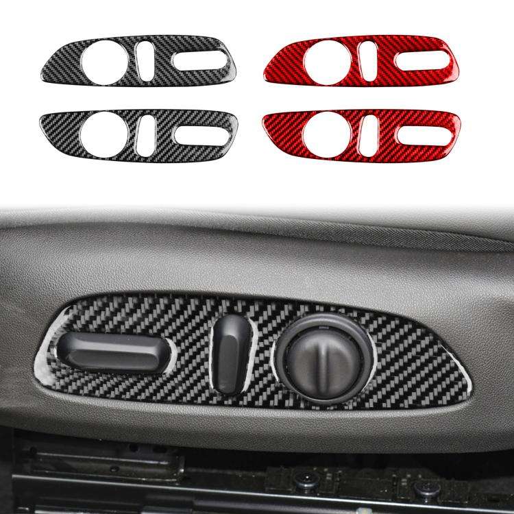 For Chevrolet Malibu 2016-2024 2pcs /Set Left-hand Drive Seat Adjustment Button Sticker(Red)