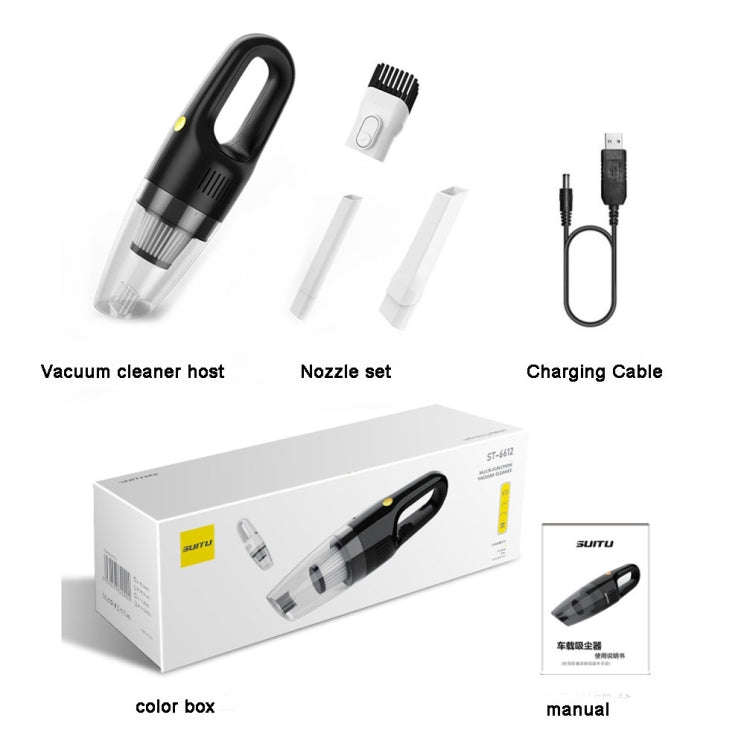 SUITU ST-6612C 5000pa 120W Wireless Car Vacuum Cleaner Handheld High Power Dust Suction Machine(G...