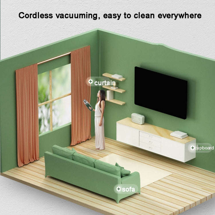 SUITU ST-6612C 5000pa 120W Wireless Car Vacuum Cleaner Handheld High Power Dust Suction Machine(W...