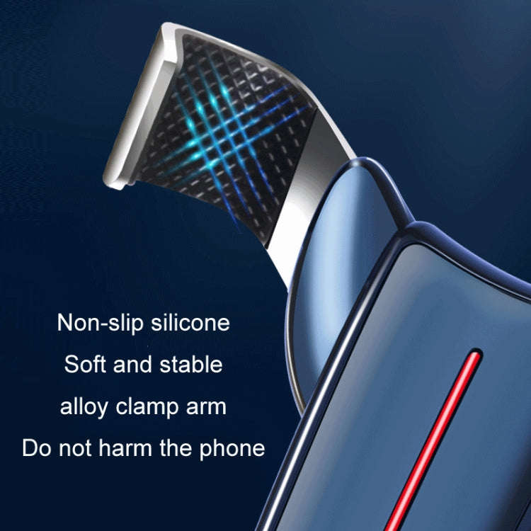Air Outlet Triangular Gravity Sensor Car Mobile Phone Holder, Color: Black Olecranon Clip