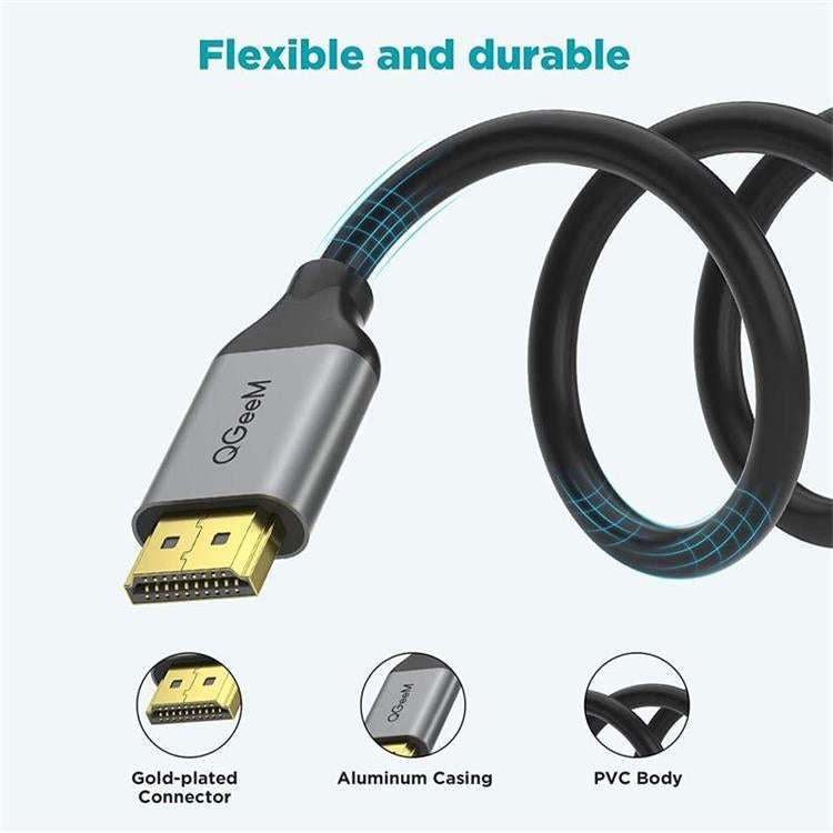 QGeeM QG-AV17 HDMI To HDMI Connection Cable Support 8K&60Hz 3m Length